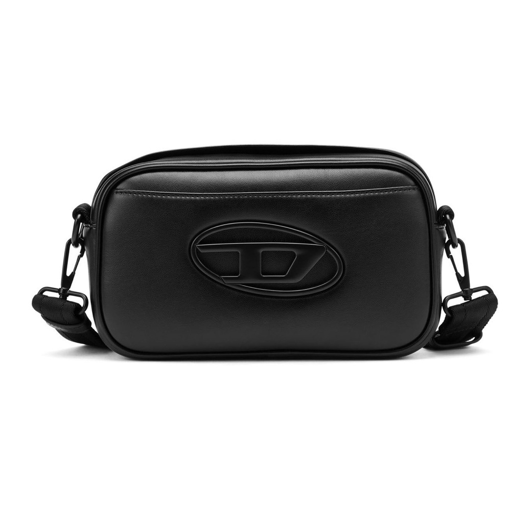 Diesel Black Leather Crossbody Bag